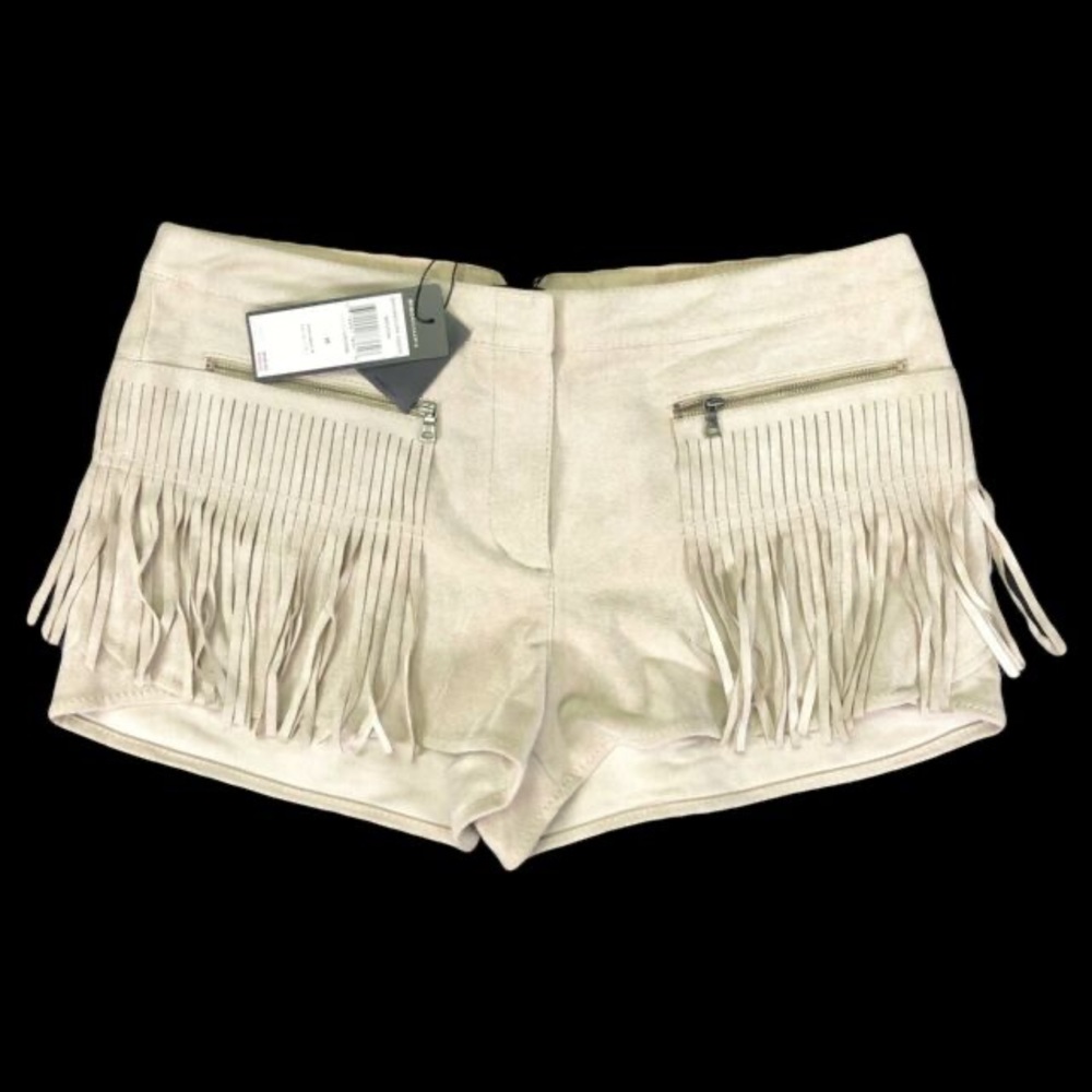 Faux suede shorts, great for a music festival!